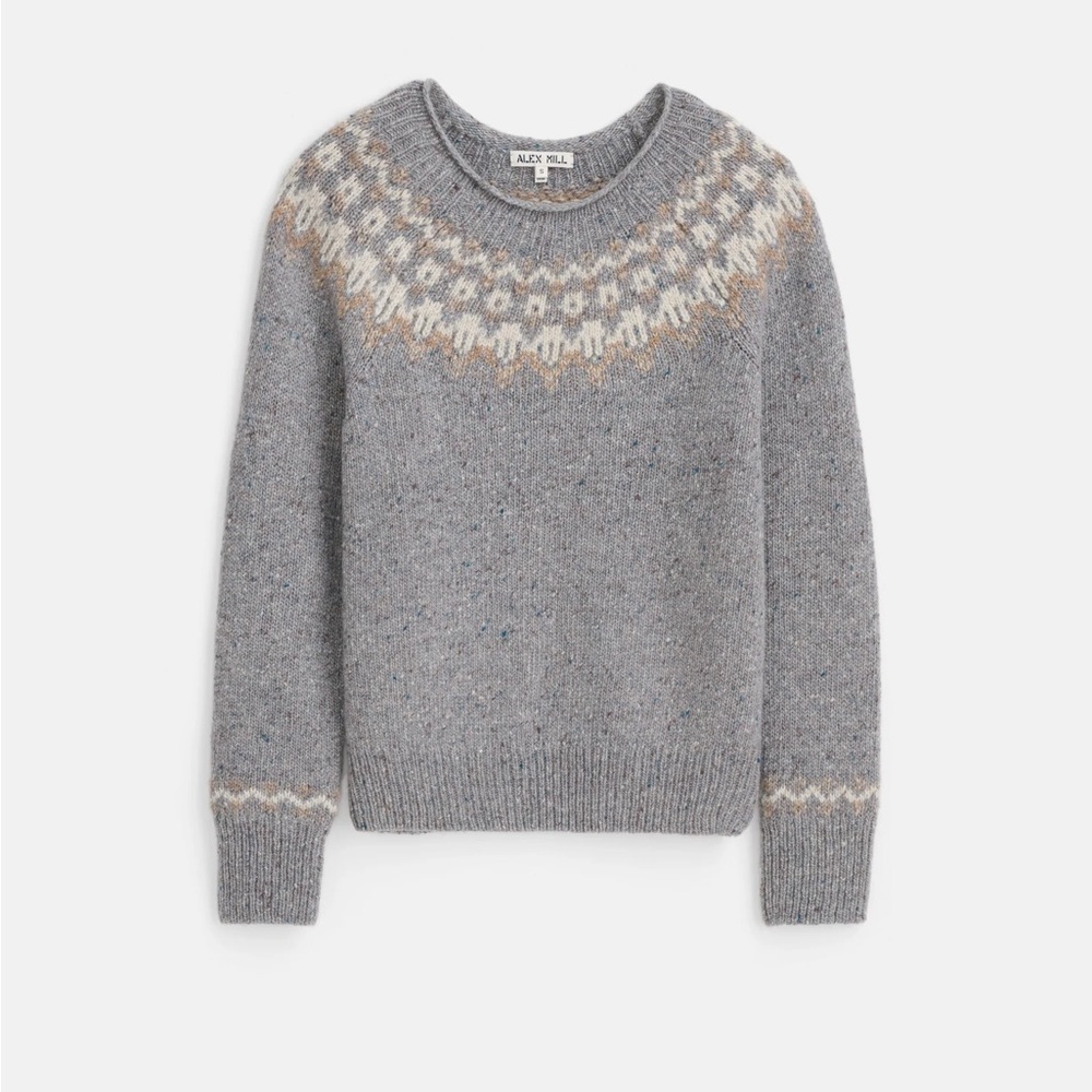 Alex mill Jamie Fair Isle Wool Sweater Small NWT